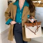 Plain Long-sleeve Shirt / Long-sleeve Blazer
