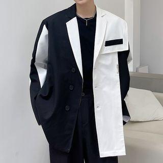 Color Block Oversized Blazer