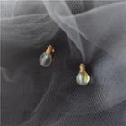 Light Blub Alloy Earring 1 Pair - Hologram & Gold - One Size