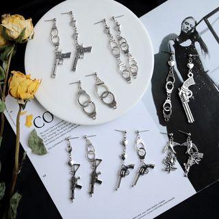 Alloy Guns / Handcuff Dangle Earring (various Designs)