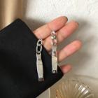 Bar Alloy Dangle Earring 1 Pair - Ear Studs - Silver - One Size