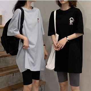 Space Print Short-sleeve T-shirt / Shorts
