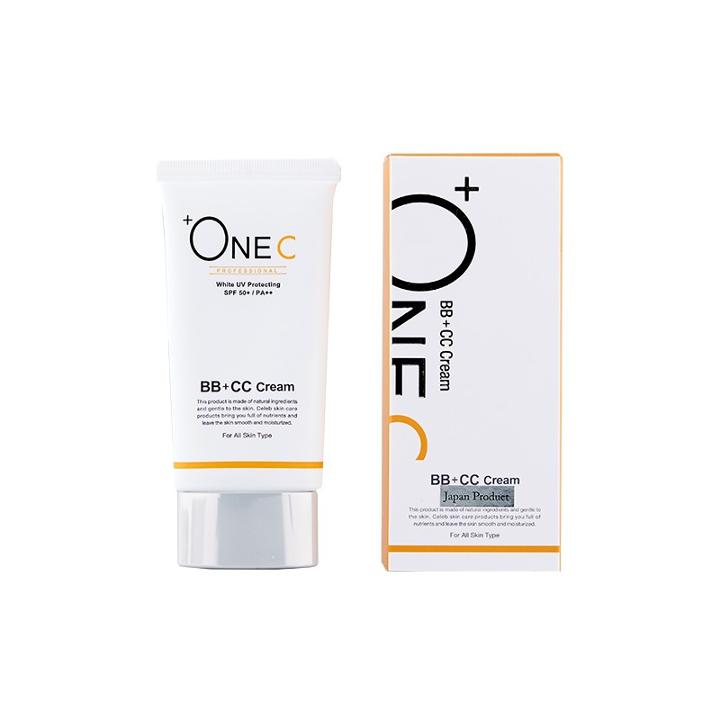 +onec - White Uv Protecting Bb + Cc Cream Spf 50 Pa++ 40g