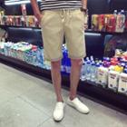 Pleated Trim Shorts