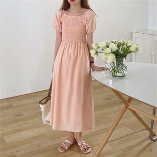 Plain Off Shoulder Dress