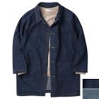 Raglan-sleeve Boxy-fit Denim Jacket