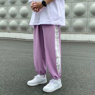 Print Shift Cropped Pants