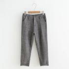 Herringbone Check Woolen Tapered Pants