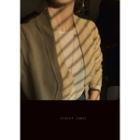 V-neck Hidden-button Cardigan