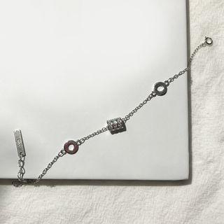 925 Sterling Silver Rhinestone Bracelet 925silver Bracelet - One Size