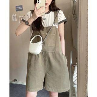 Short-sleeve T-shirt / Wide Leg Jumper Shorts