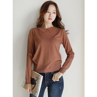 Button-back Knit Shirt