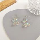 Bear Resin Earring 1 Pair - Iridescent - One Size