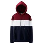 Hooded Color-block T-shirt