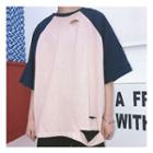 Cutout Raglan Short-sleeve T-shirt