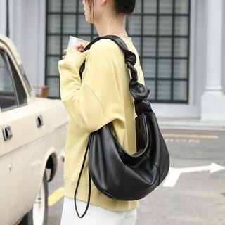 Faux Leather Hobo Shoulder Bag