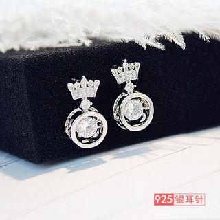 Crown Rhinestone Earring