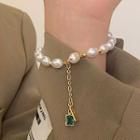 Faux Pearl Gemstone Bracelet Bracelet - White - One Size