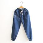 Drawstring Gathered Jeans