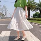 High-waist Chiffon A-line Semi Skirt