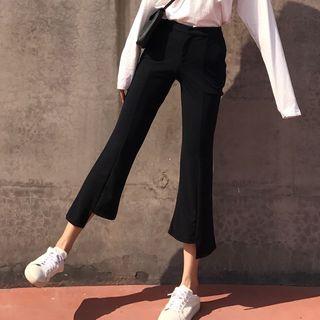 Asymmetrical Boot Cut Pants