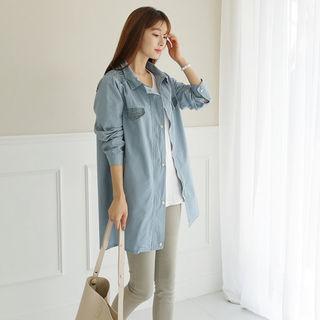 Lace-panel Zip-up Light Jacket