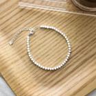Beaded Bracelet Sl0698 - Silver - One Size