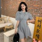 Puff-sleeve Collar A-line Dress (various Designs)