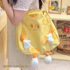 Cheese Canvas Shoulder Bag Cheese - Yellow - One Size