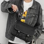 Buckled Lightweight Messenger Bag Black - One Size