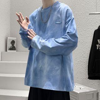Long Sleeve Tie Dye Oversized T-shirt