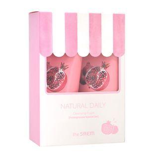 The Saem - Natural Daily Cleansing Foam Special Set - 4 Types Pomegranate