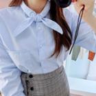 Buttoned Glen-plaid Mini Wrap Skirt