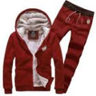 Set: Fleece-lined Zip Hoodie + Sweatpants