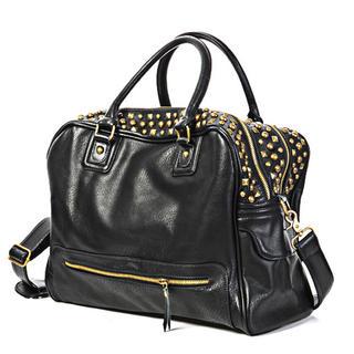 Faux Leather Shoulder Bag