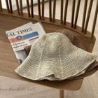 Woven Straw Bucket Hat