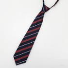 Striped No Tie Neck Tie Red & Green & Blue - One Size