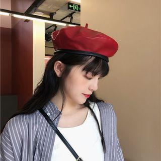 Faux Leather Bucket Hat