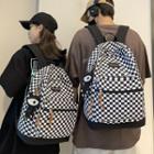 Checkerboard Pattern Backpack