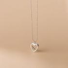 Heart Necklace S925 Silver - Silver - One Size