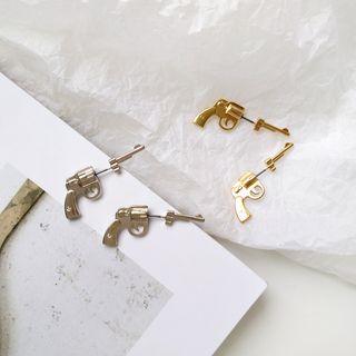 Alloy Pistol Through & Through Earring