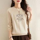 Sequined Snowflake Sweatshirt