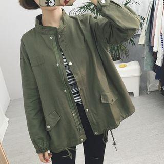 Drawstring Safari Jacket
