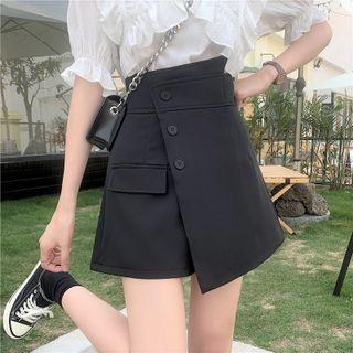 Short-sleeve Ruffled Blouse / Skort