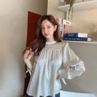 Tie-back Polka-dot Blouse