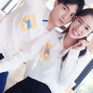 Couple Matching Whale Print Shirt