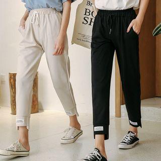 Cropped Applique Sweatpants