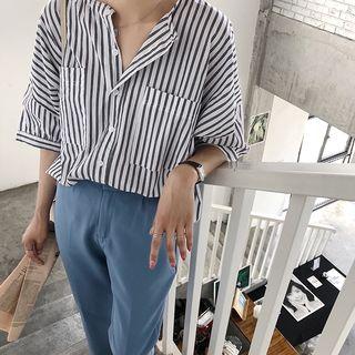 Short Sleeve Striepd Shirt