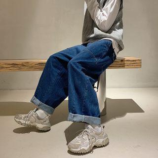 Stitch Wide-leg Jeans