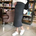 Midi Knit Skirt Skirt - One Size
